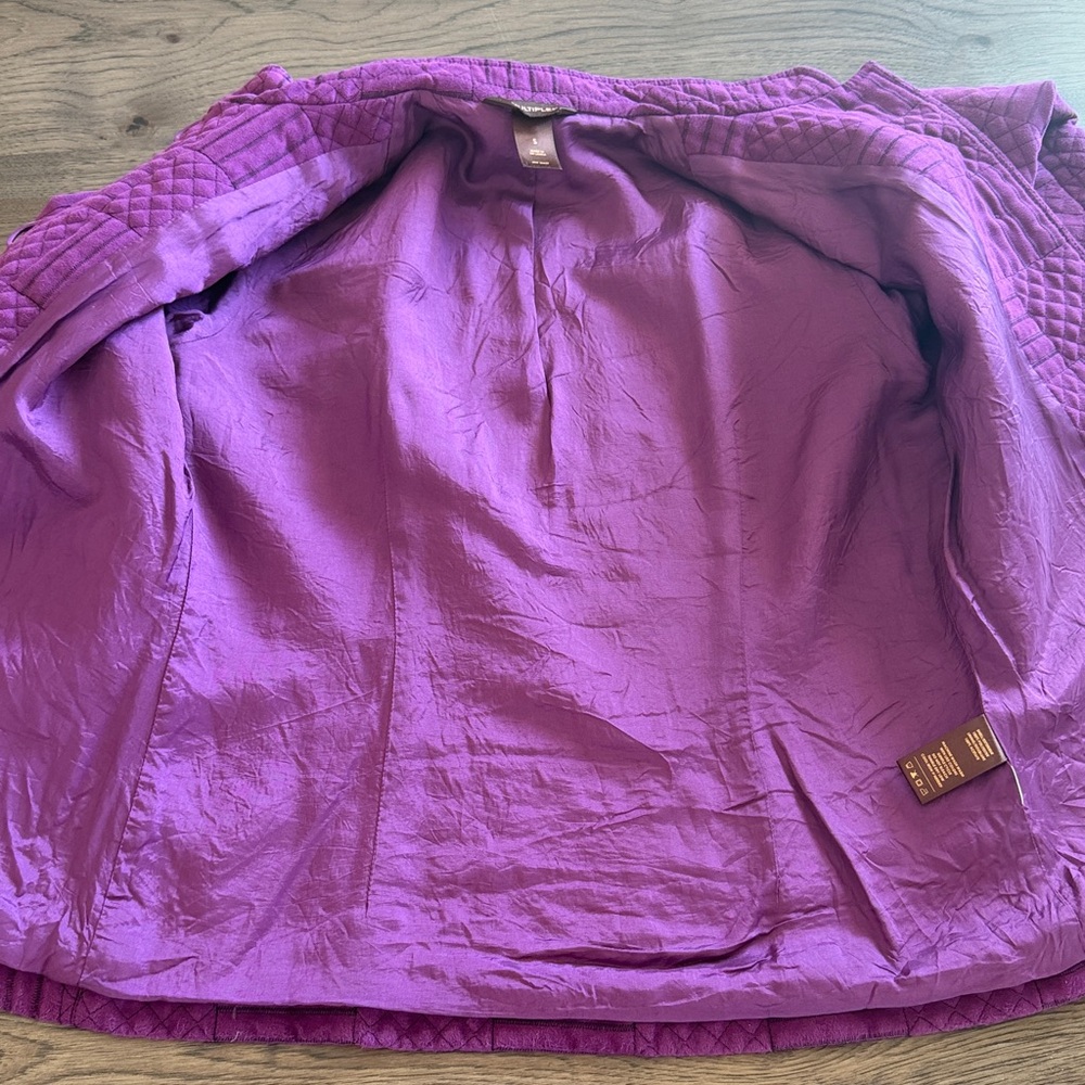 Multiples Women's Small Purple Jacket - image 6